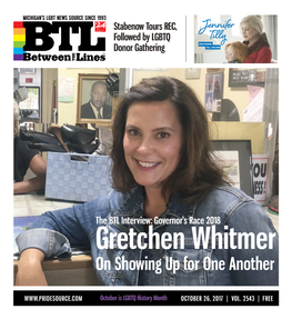 Gretchen Whitmer on LGBTQ Issues