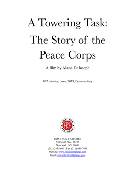 A Towering Task Press Kit Updated