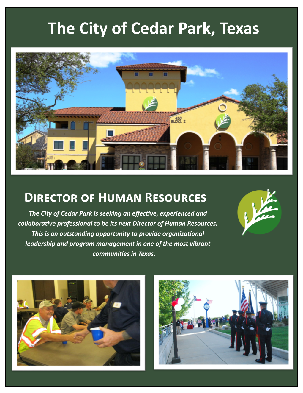 The City of Cedar Park, Texas Director of Human Resources