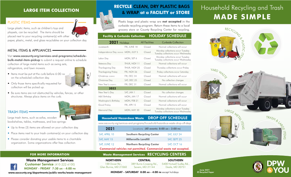 Household Recycling and Trash MADE SIMPLE