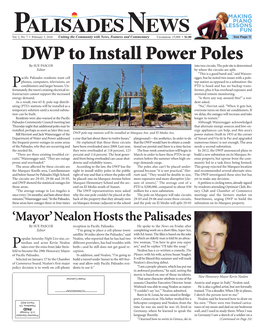 DWP to Install Power Poles by SUE PASCOE Into Two Circuits