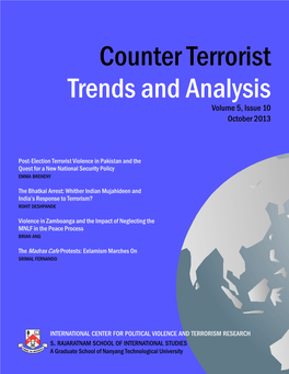 Counter Terrorist Trends and Analysis Volume 5, Issue 10 October 2013