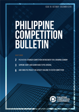 December 2019 PHILIPPINE COMPETITION BULLETIN