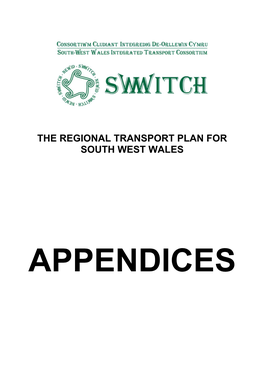 The Regional Transport Plan for South West Wales