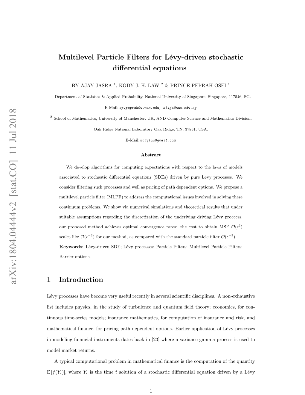 Multilevel Particle Filters for L\'Evy-Driven Stochastic Differential