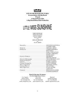 "Little Miss Sunshine"