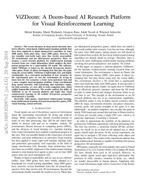 A Doom-Based AI Research Platform for Visual Reinforcement Learning