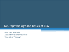 Neurophysiology and Basics of EEG