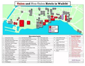 MAP: Union & Non-Union Hotels in Waikiki