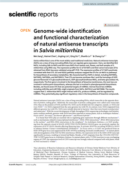 Genome-Wide Identification and Functional Characterization Of