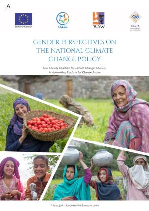 Gender Perspectives on the National Climate Change Policy