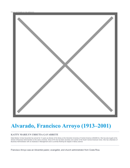 Alvarado, Francisco Arroyo (1913–2001)