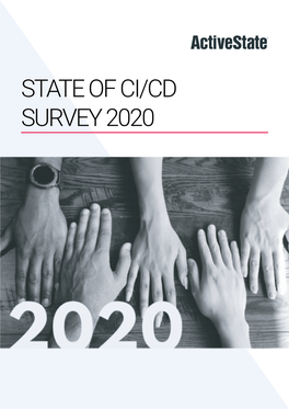 State of CI CD Survey, 2020