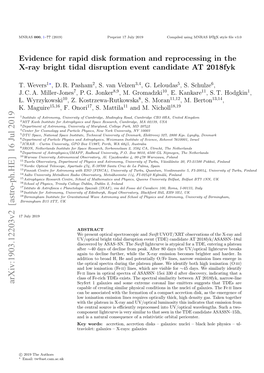 Arxiv:1903.12203V2 [Astro-Ph.HE] 16 Jul 2019