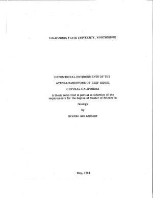 A Thesis Submitted in Partial Satisfaction of the Requirements for the Degree of Master of Science In