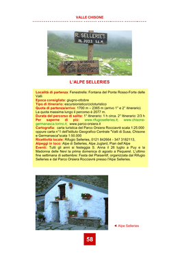 L'alpe Selleries