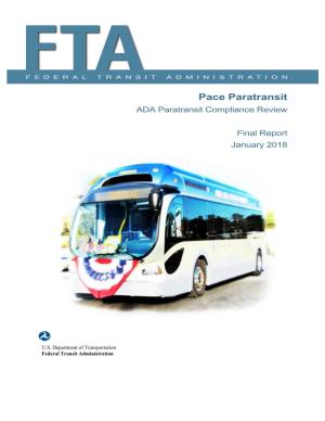 Pace Final ADA Paratransit Report 2018
