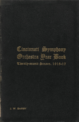 The Cincinnati Symphony Orchestra Association Company Cincinnati