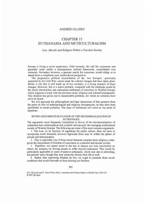 Chapter 15 Euthanasia and Muticulturalism