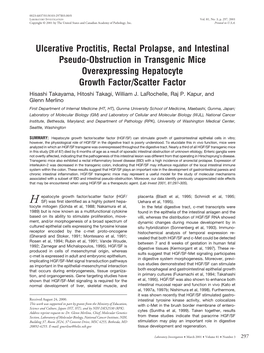 Ulcerative Proctitis, Rectal Prolapse, and Intestinal Pseudo-Obstruction