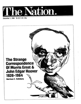 The Strange Correspondence of Morris Ernst & John Edgar Hoover