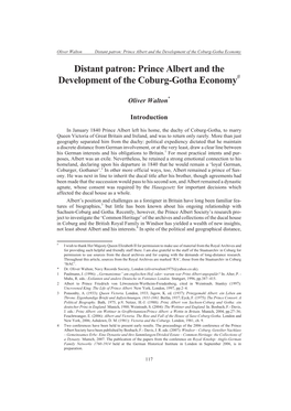 Prince Albert and the Development of the Coburg-Gotha Economy