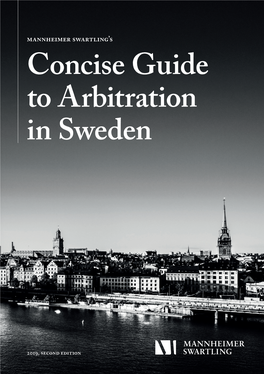 Concise Guide to Arbitration in Sweden