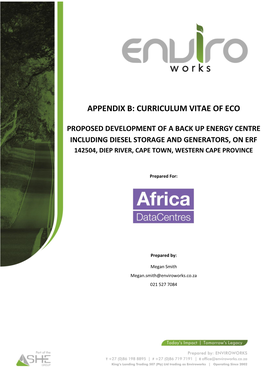Curriculum Vitae of Eco