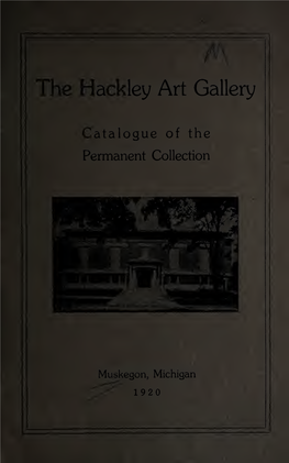 Catalogue of the Permanent Collection