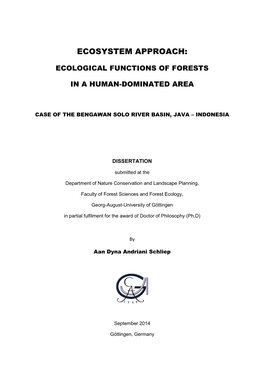 Ecological Functions of Forest in Human-Dominated Area