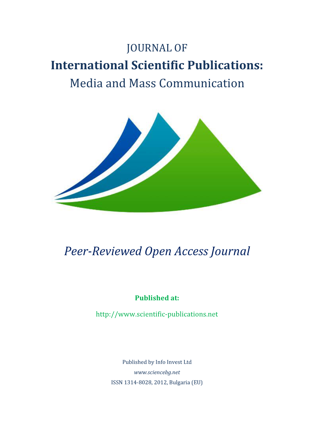 Media and Mass Communication, Volume 1