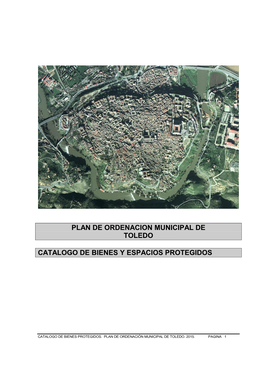 Plan De Ordenacion Municipal De Toledo Catalogo De