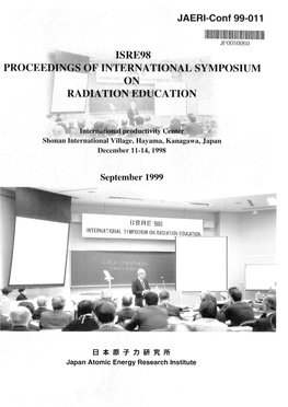 Isre98 Proceedings of International Symposium on Radiation Education
