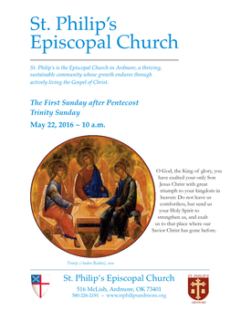 Welcome to St. Philip's Episcopal