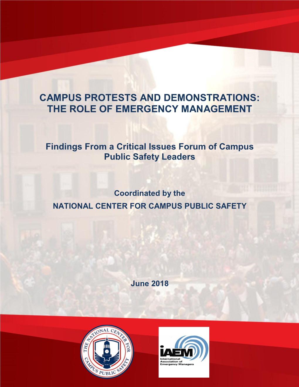 Campus Protests and Demonstrations: the Role of Emergency Management