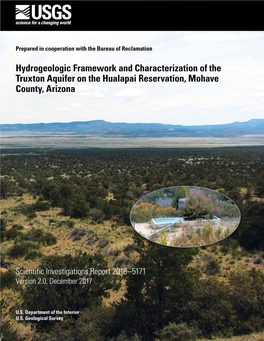 Hydrogeologic Framework and Characterization of the Truxton Aquifer on the Hualapai Reservation, Mohave County, Arizona