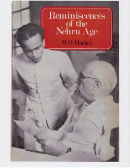 Reminiscences of the Nehru Age By-MO-Mathai