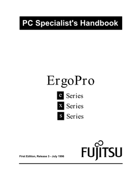 Ergopro E, X and S-Series