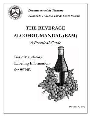 Wine Beverage Alcohol Manual 08-09-2018