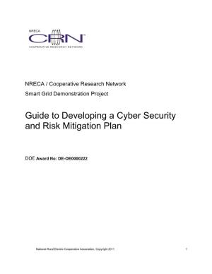 Guide to Developing a Cyber Security and Risk Mitigation Plan