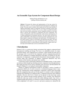 An Extensible Type System for Component-Based Design