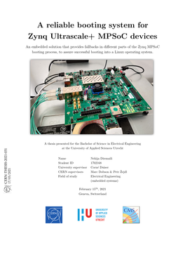 A Reliable Booting System for Zynq Ultrascale+ Mpsoc Devices