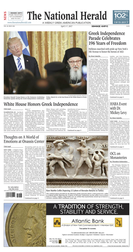 White House Honors Greek Independence