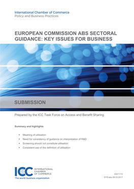 European Commission Abs Sectoral Guidance: Key Issues for Business