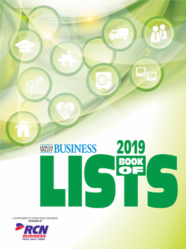A SUPPLEMENT to LEHIGH VALLEY BUSINESS SPONSOREDLISTS by Future Meet Your Clients 2019 Event Sponsorship^ Opportunities