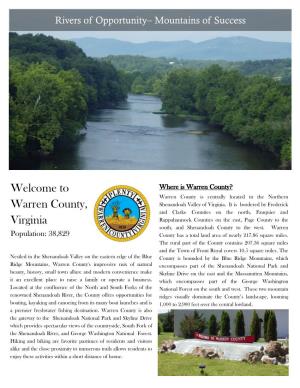 Welcome to Warren County, Virginia
