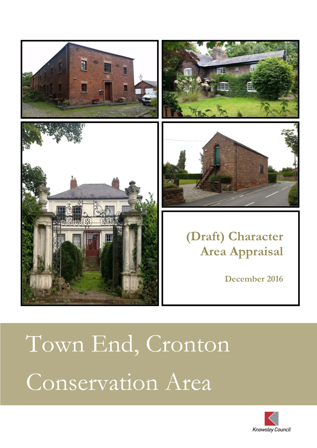 Town End, Cronton Conservation Area Management Plan (2016)