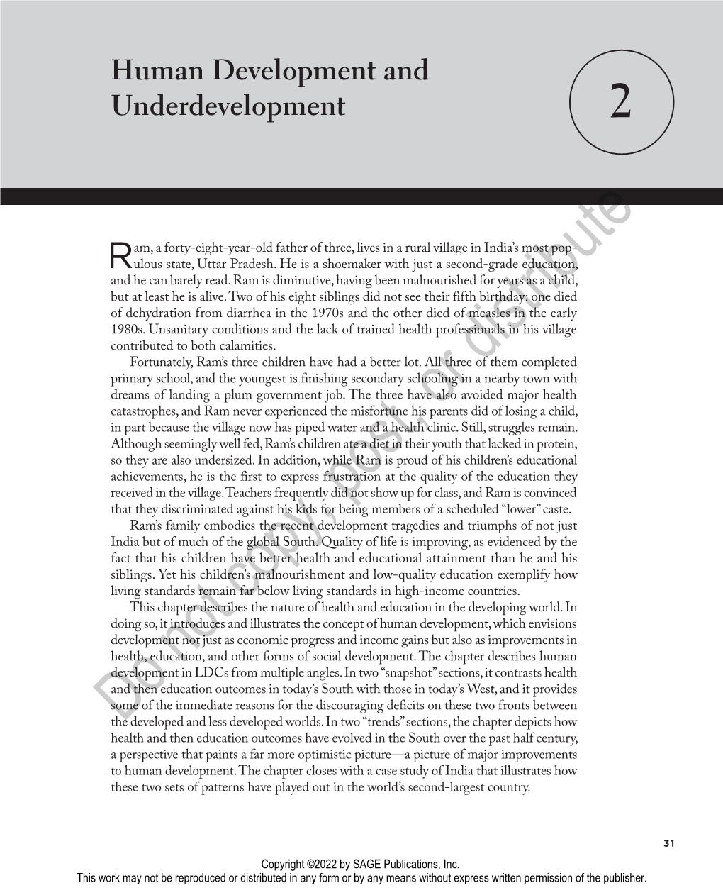 Human Development and Underdevelopment 2