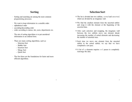 Selection Sort