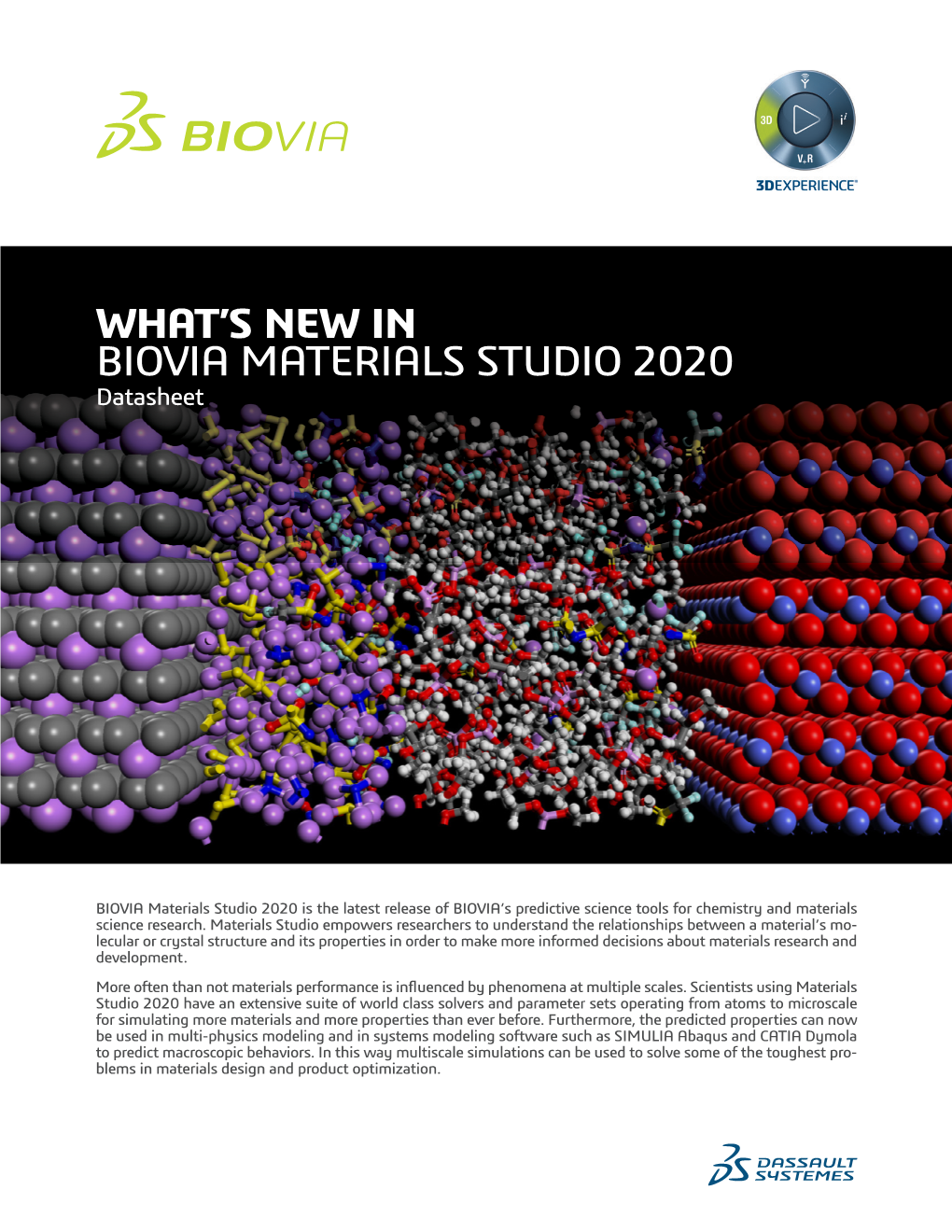What's New in Biovia Materials Studio 2020